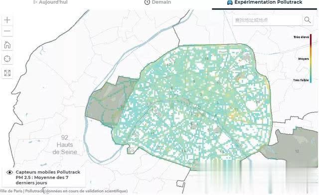 巴黎新推实时污染地图 警示地铁污染超出想象