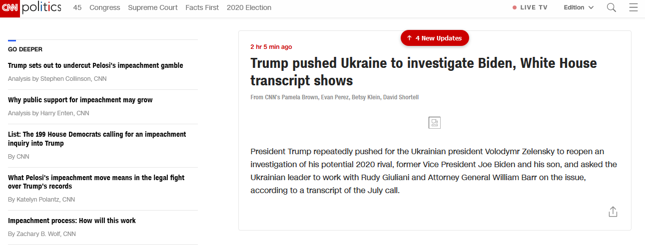 白宫通话录音证实怎么回事 特朗普曾反复施压乌克兰