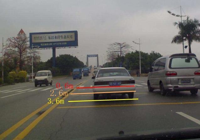 [汽车维修保养指南]判断右轮的位置图解，右轮三点一线位置判断