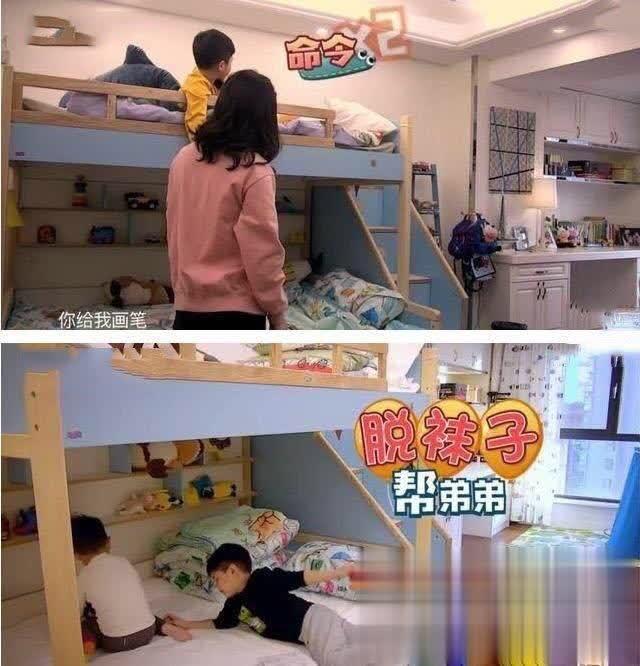 带你看看沙溢胡的爱巢，客厅地砖真独特，儿童房采取上下床设计