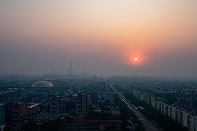 这就是今天早上的北京！