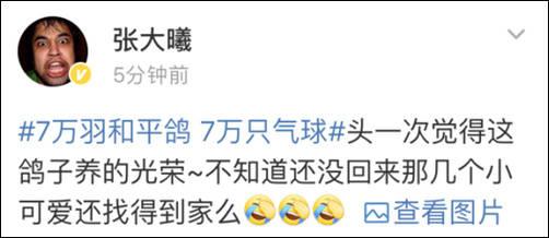 心理观察家：国庆大会的7万和平鸽 借…借的？