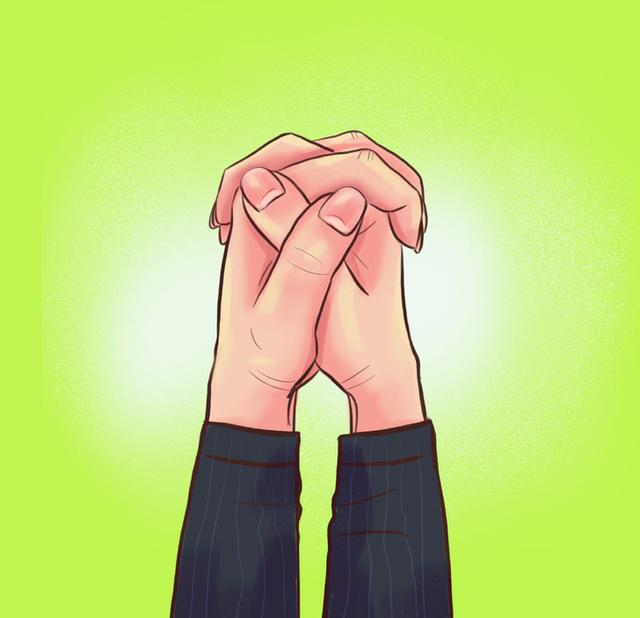 「一家人的乐趣」只需紧握双手，便可知你属于哪种性格