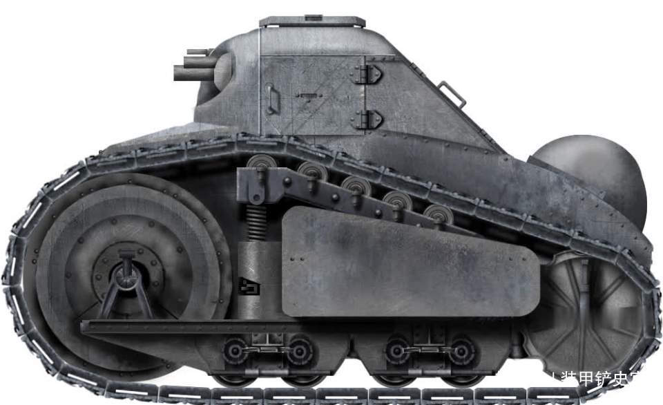 法国标致公司百年前设计的坦克，外形超萌，非常蒸汽朋克