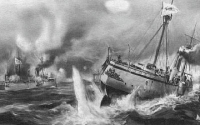 ..吉野号威风一时，却被自家军舰撞沉！314人葬身海底