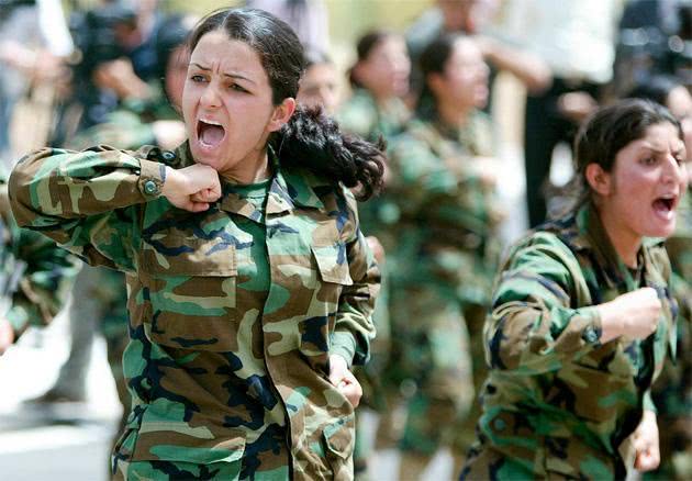 一支库尔德女兵遭十倍土军袭击 关键时刻叙利亚特种部队驰援解救