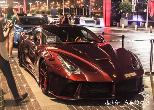 「汽车的时空」沙特土豪定制法拉利，取名“革命”，停在门口保安用隔离栏守护