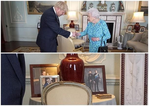 哈里梅根合照从女王会客厅神秘消失，威廉凯特婚照原封不动