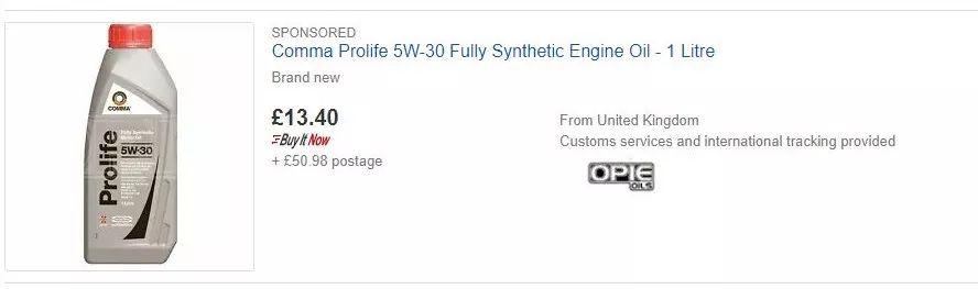 「汽车姐小王」网友带你看看在英国最便宜的机油是个啥