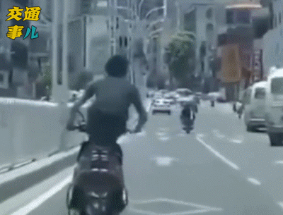 蛋蛋懂车：一组动图警示你： 马路上耍特技 代价惨痛