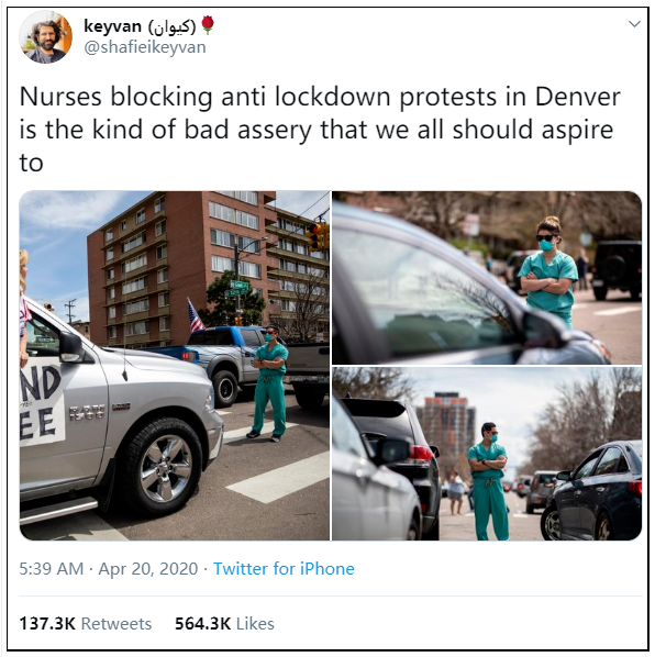 荒诞！白人女辱骂穿护士服装亚裔男子，让他“滚去中国”