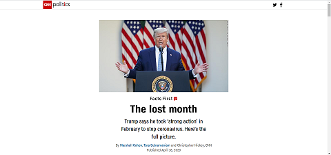 【央视】 美国媒体历数特朗普“谎言” CNN：简直不知从何说起，