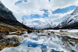 众所周知瑞士冬季的雪景 四川的“小瑞士”，集高原冰川温泉峡谷于一体，冬季玩雪必去打卡