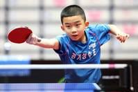 大爆冷！10岁乒乓小将打进韩国全锦赛32强，自称未来要当世界第一