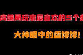 王者荣耀分高端局与低端局|王者荣耀：高端局玩家最喜欢的5个刺客英雄，萌新瞧不上