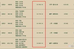 大话西游2不到3个月，成品浪淘沙身价缩水一万多！