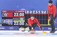 北京冬奥会中国冰壶混双队首尝败绩
